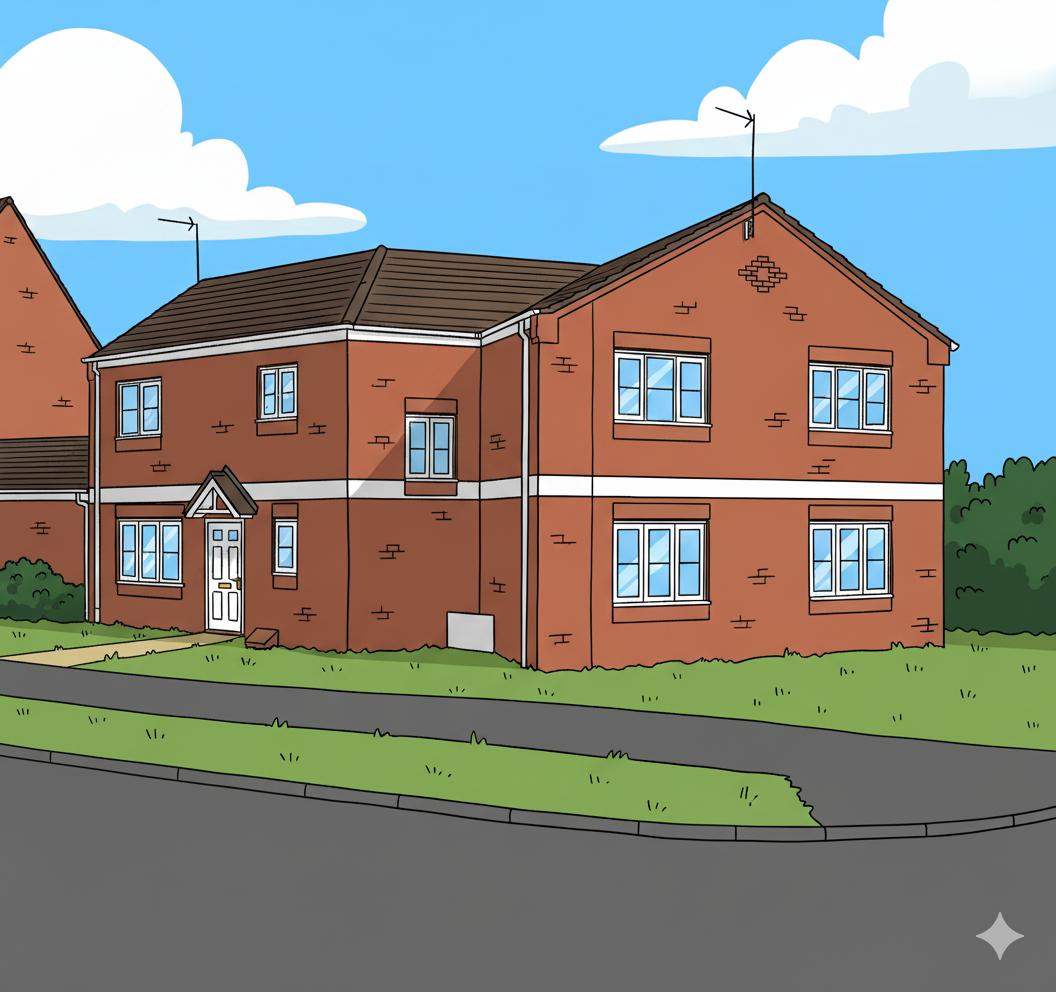 Cartoon ilistaration of Walsingham house